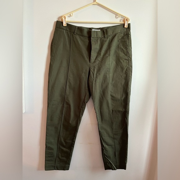 COS Men’s Green Cotton Pants Size 38 R - Picture 1 of 10